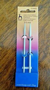 Pony Cable Needles Straight 2-5mm