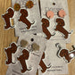 *Earrings Sausage Dog Dangles