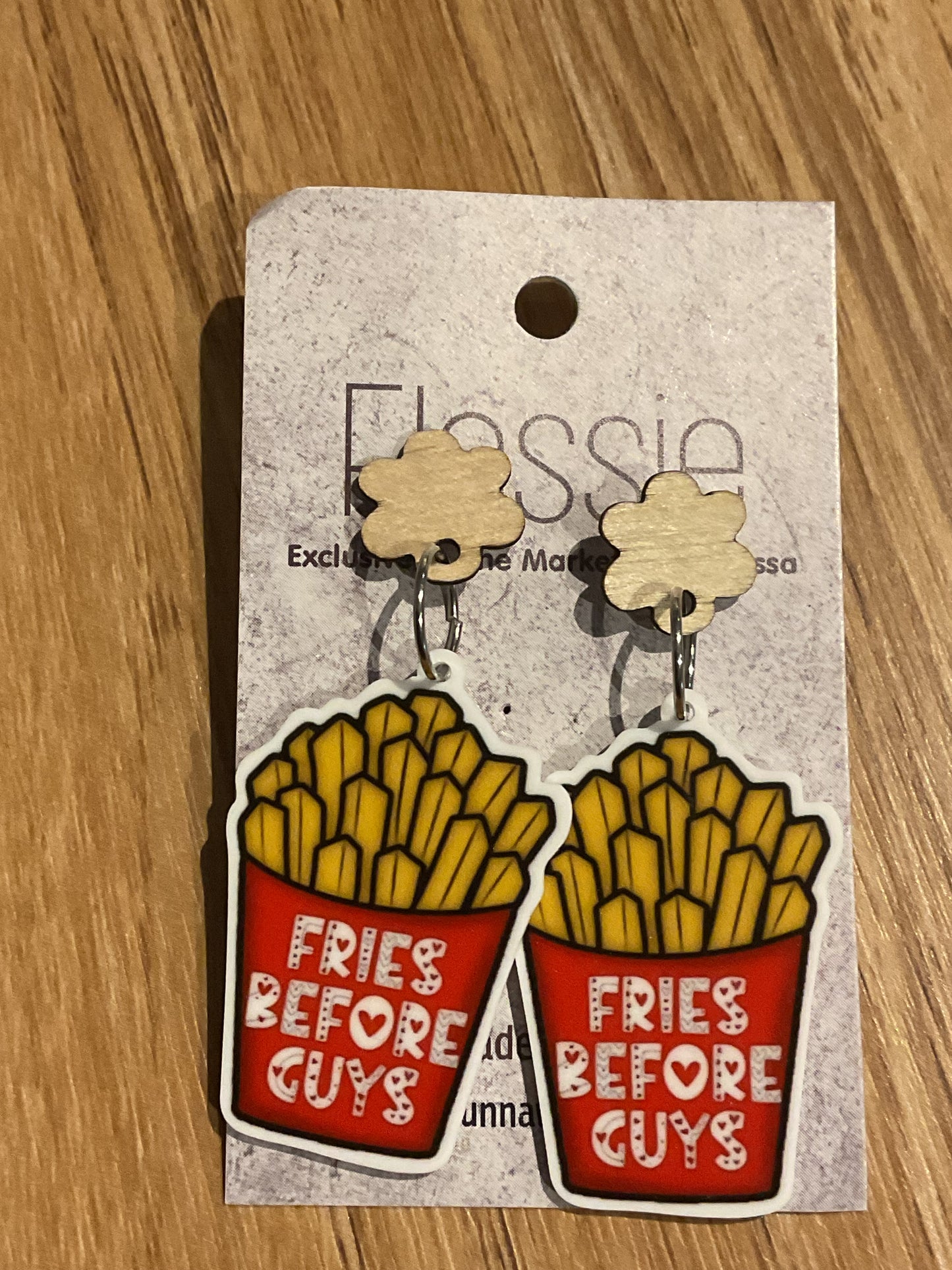 *Earrings Fries Before Guys Dangles