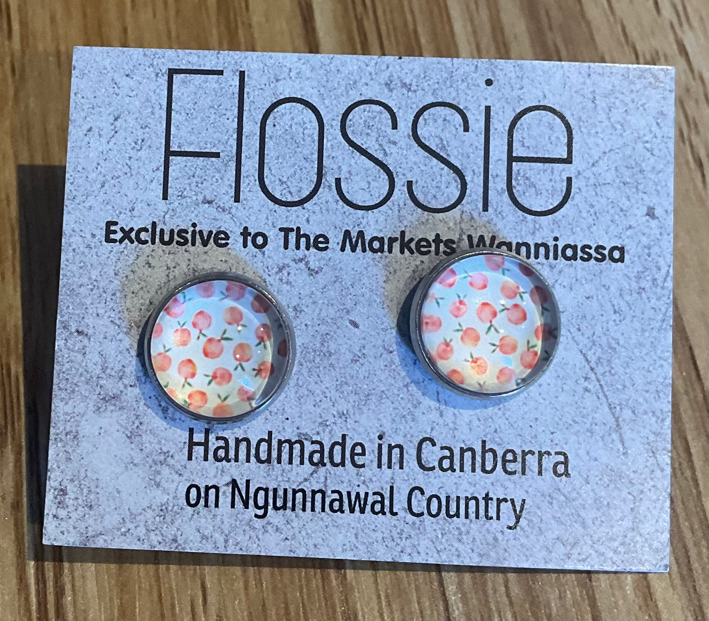 *Earrings Apple Dome Studs