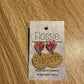 *Earrings Doughnut Handpainted Dangles