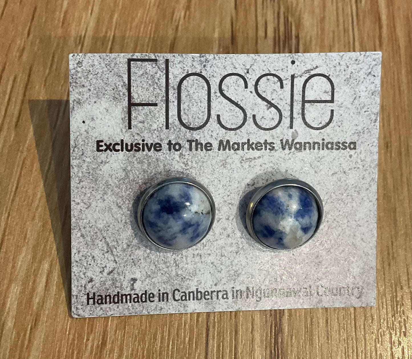 *Earrings Gemstone Dome Studs