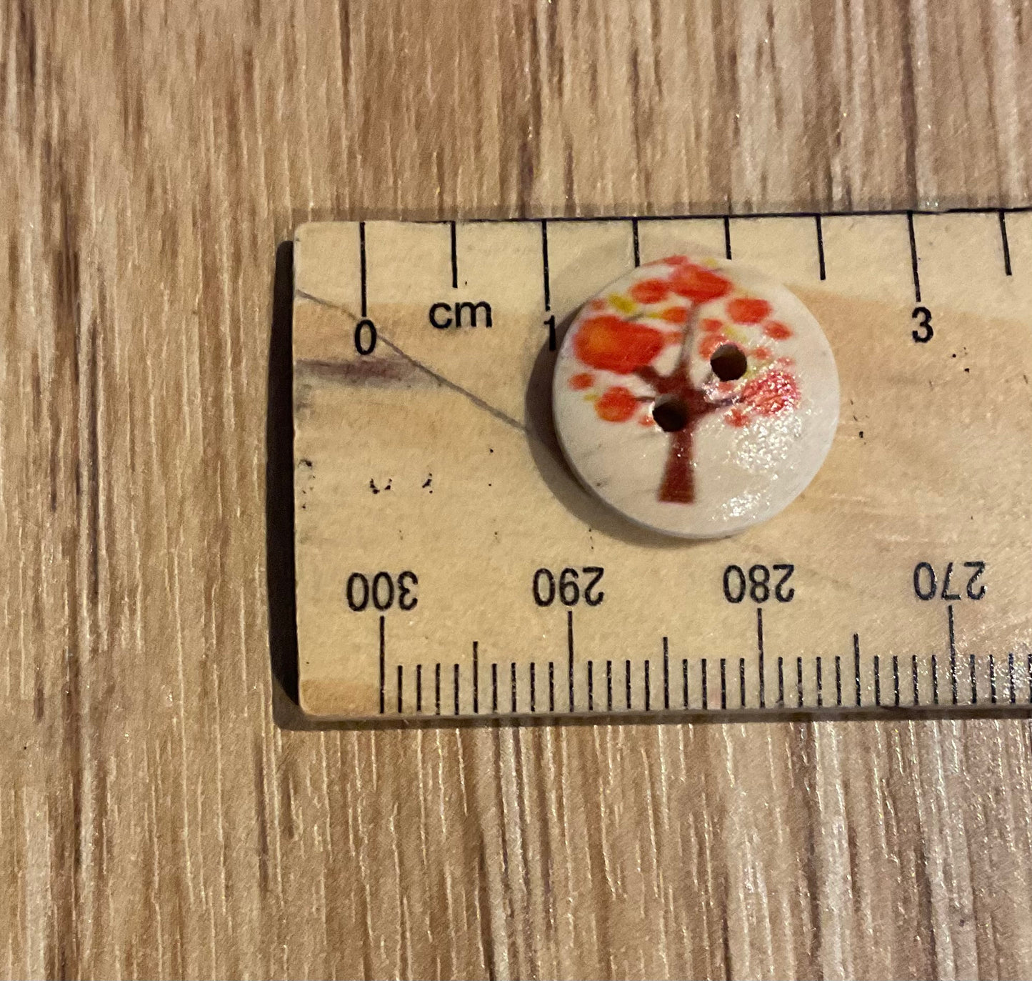 *Loose Buttons - Wooden Tree Design