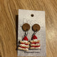 *Earrings Strawberry Treat Dangles
