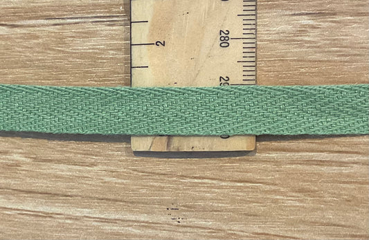 *Ribbon Olive Twill 10mm Per Metre