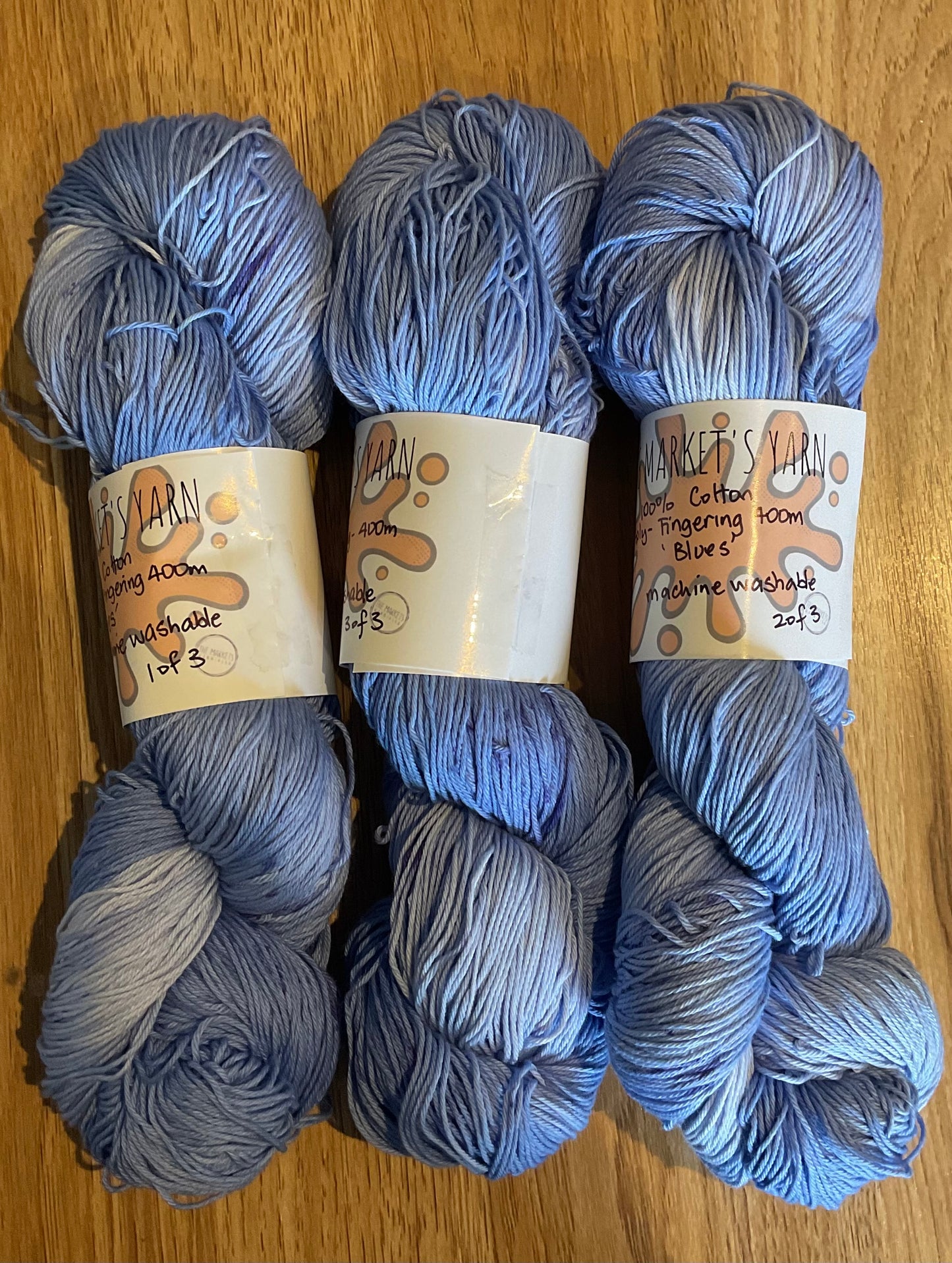 *Cottonia4 4ply 100% Cotton Yarn Blues