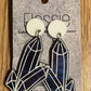 *Earrings Acrylic Hand Painted Crystals Dangles