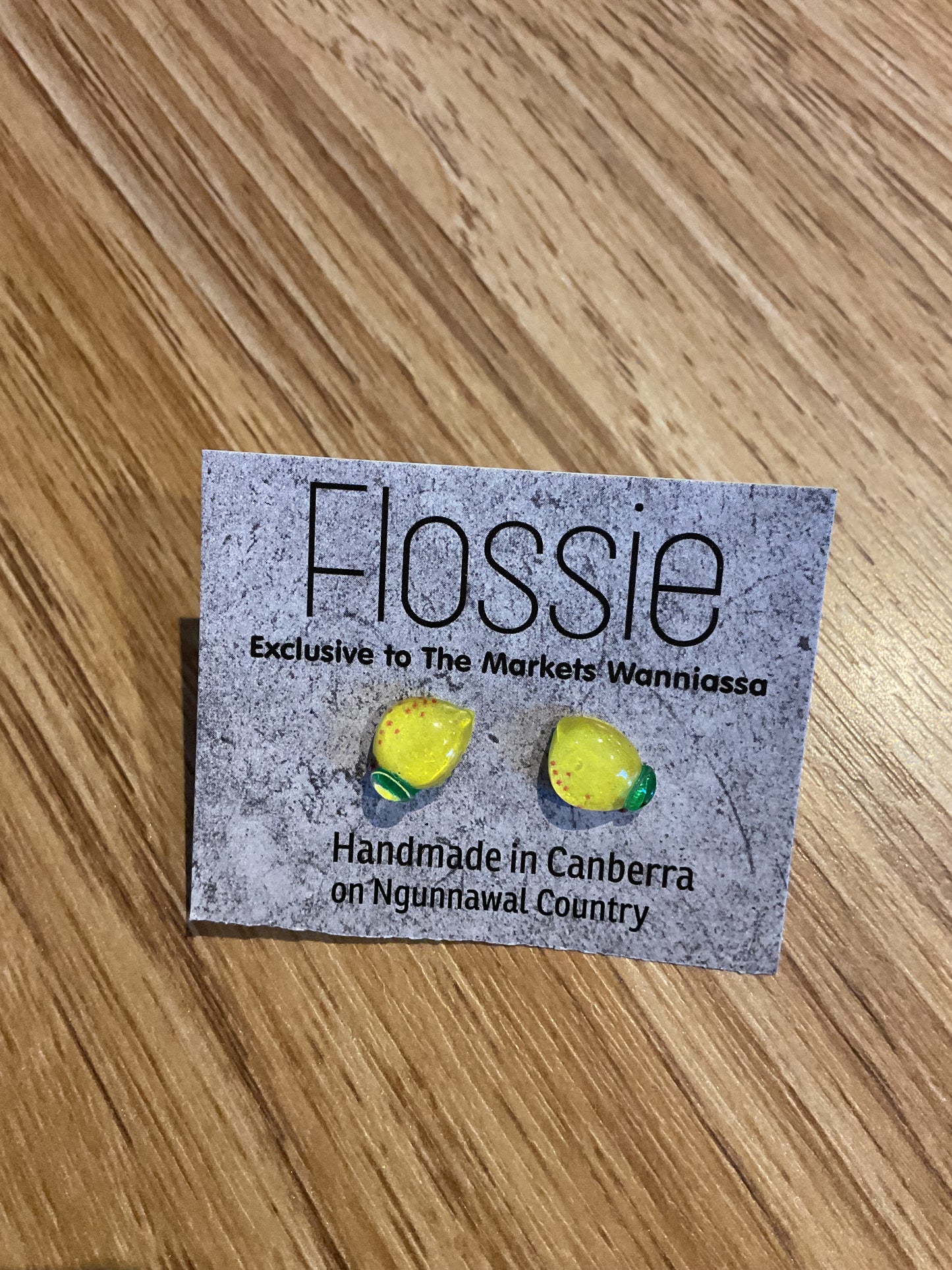 *Earrings Lemon Studs