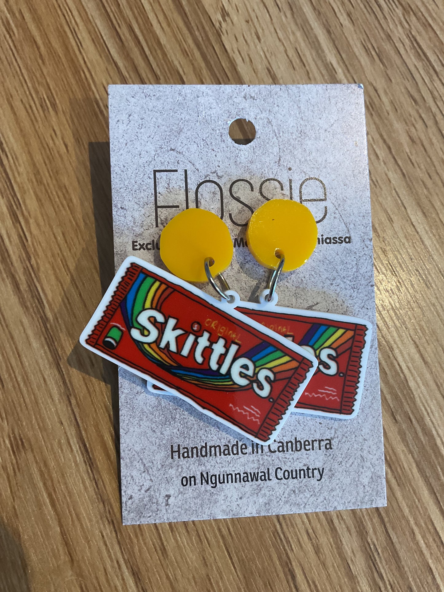 *Earrings Skittles Dangles