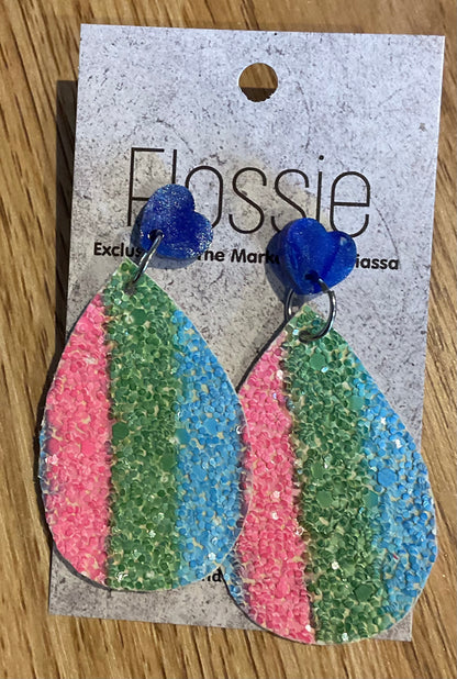 *Earrings Bright Glitter Dangles