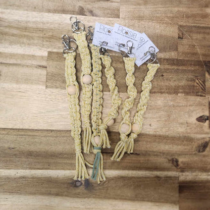 Macrame Keychain - Beaded/Twisted