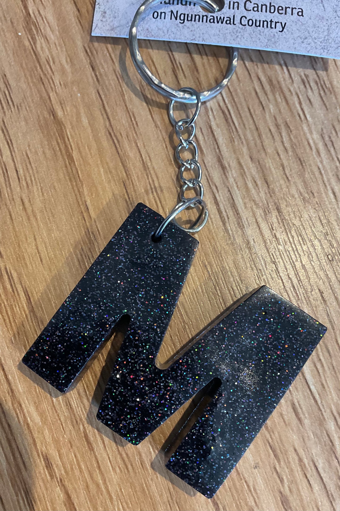 *Keychain Resin Letter M