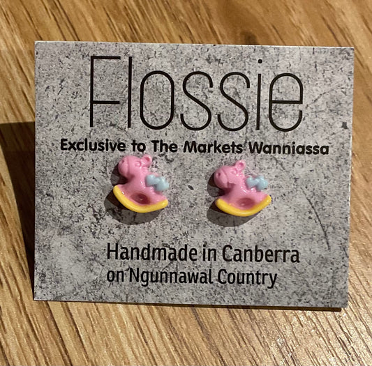 *Earrings Rocking Horse Studs