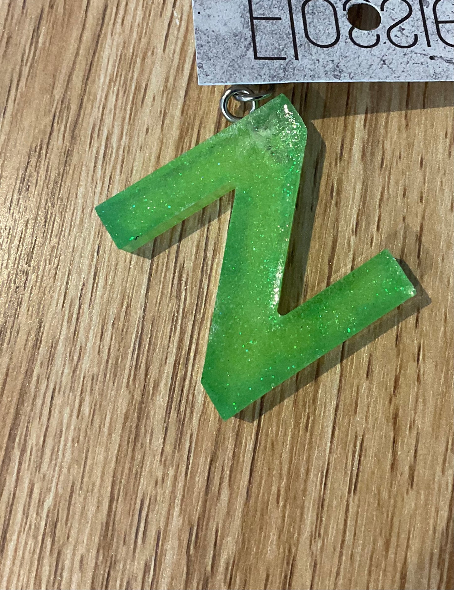 *Keychain Resin Letter Z