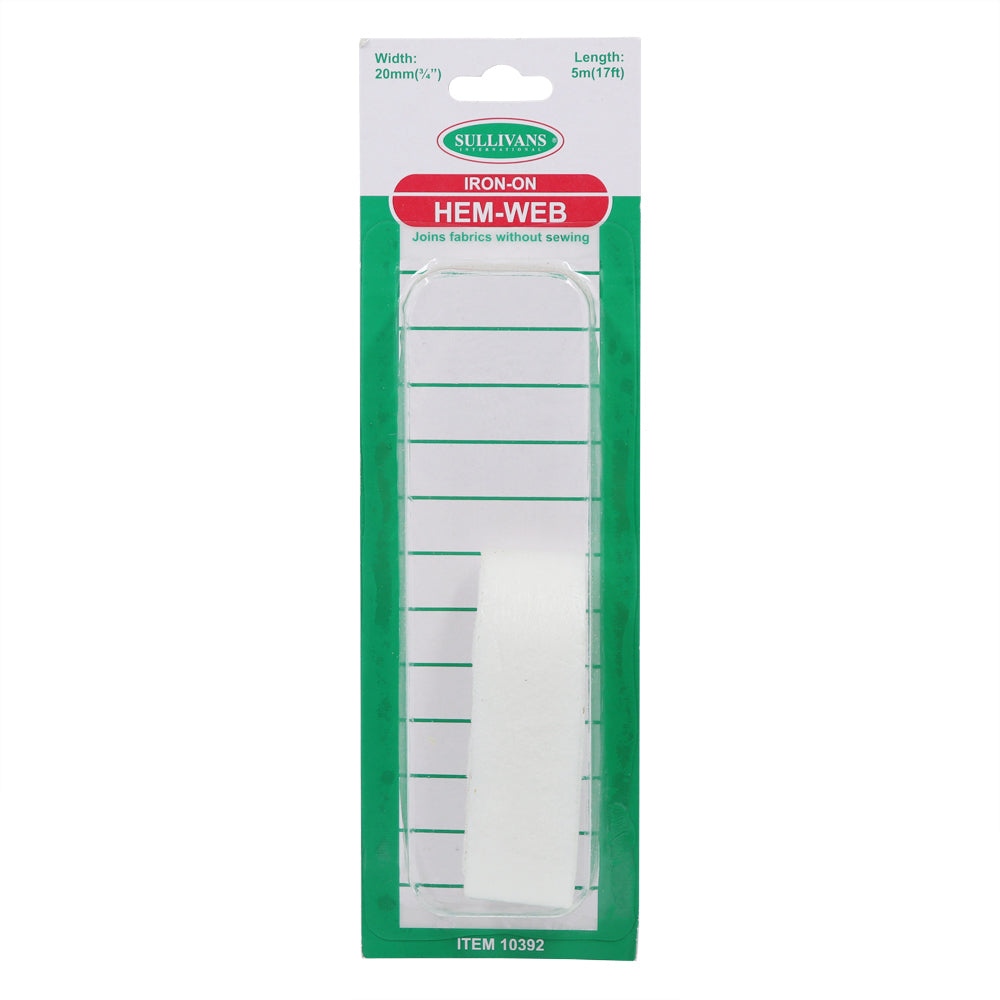 Iron-On Hem Web White