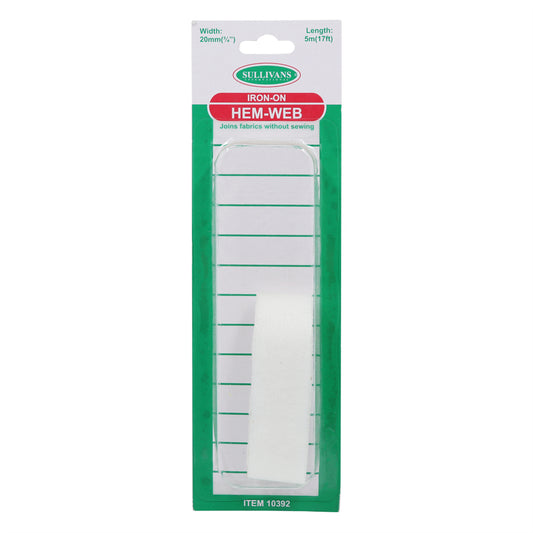 Iron-On Hem Web White