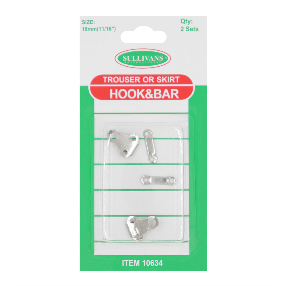 Hook and Bar 2 pack 18mm