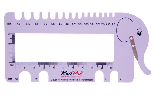 Needle View Sizer & Yarn Cutter - Lilac