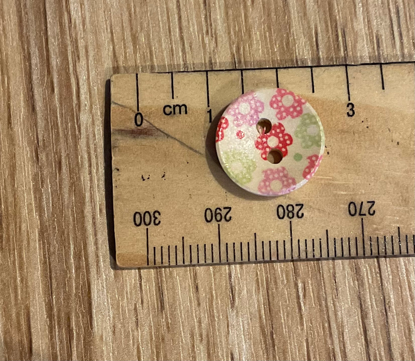 *Loose Buttons - Wooden Printed Patterns