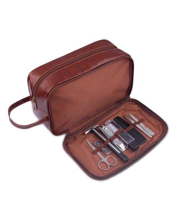 Men's Republic Toiletry Bag with 8 pcs Grooming Set