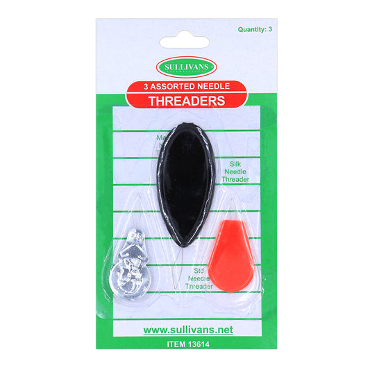 Needle Threaders 3 pack assorted