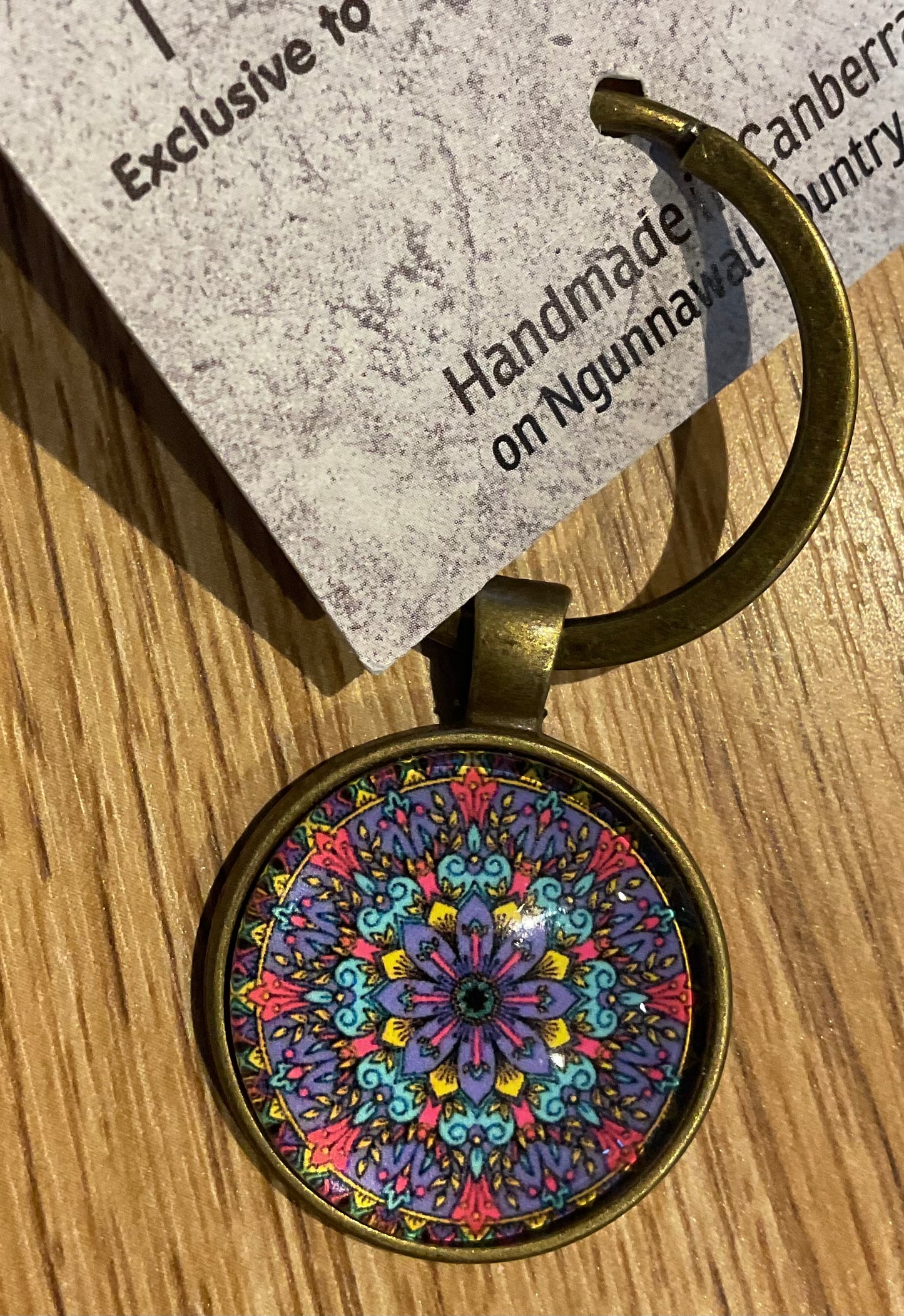 *Glass Dome Keychain Bronze