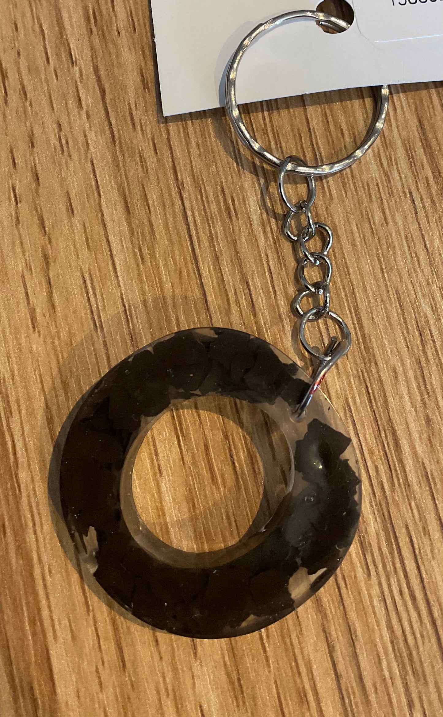 *Keychain Resin Letter O