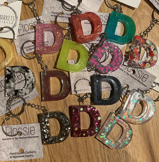 *Keychain Alphabet Letter D