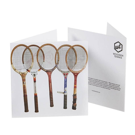 Racquet Line Up Greeting Card
