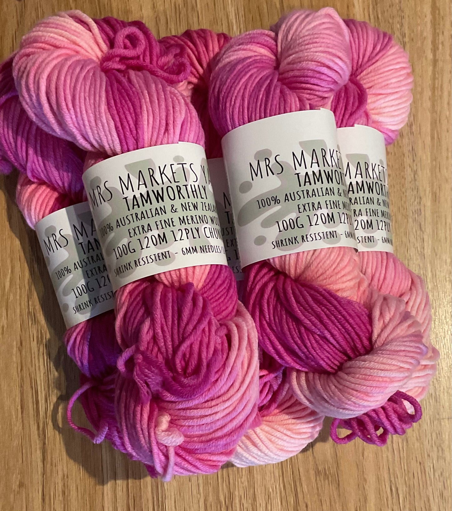 *Mrs Markets Tamworthly Yarn 12ply Cherryish