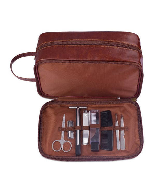 Men's Republic Toiletry Bag with 8 pcs Grooming Set