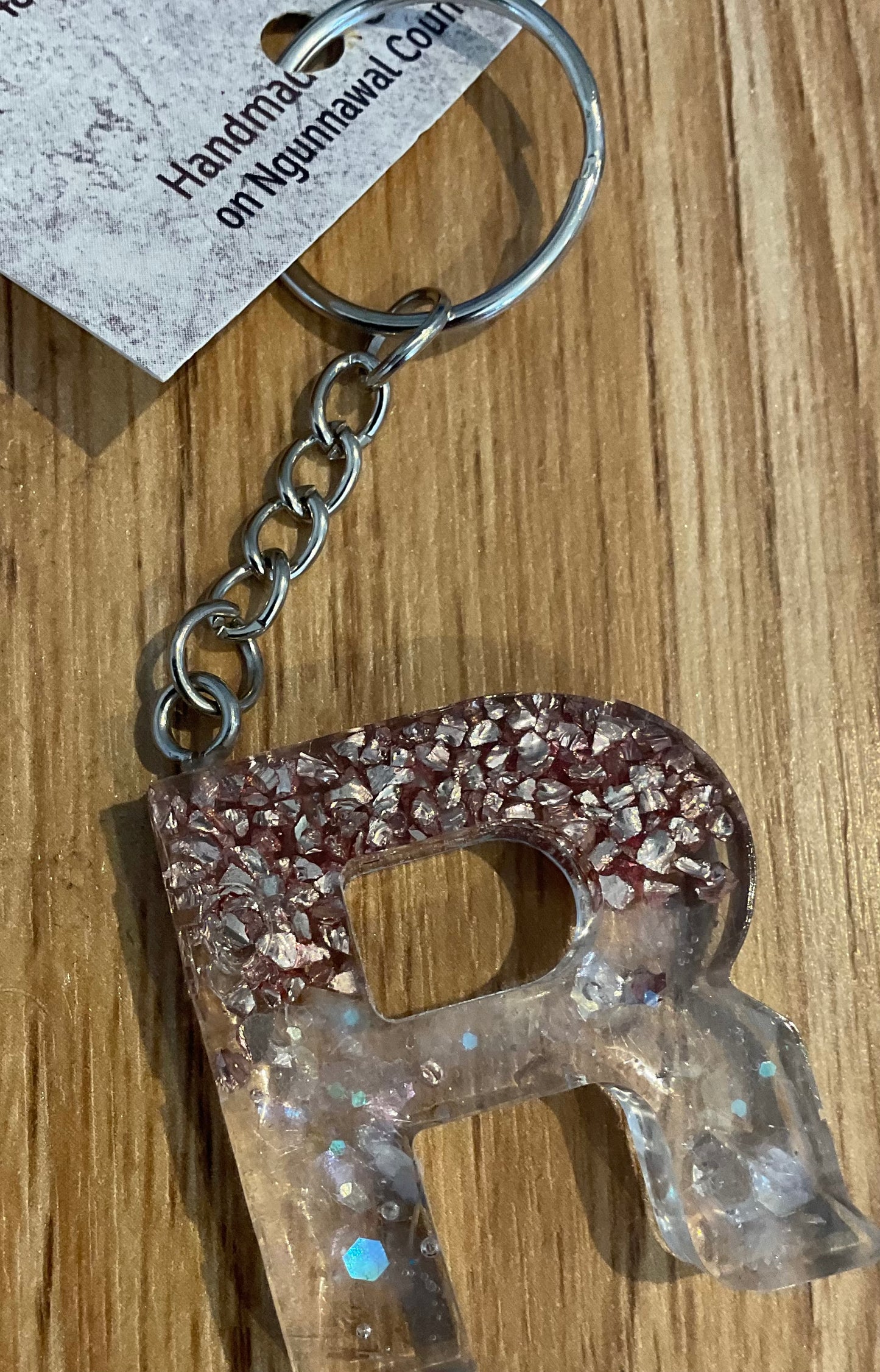 *Keychain Resin Letter R