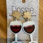 *Earrings Wine Glass Dangles