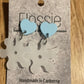 *Earrings Acrylic  Opaque Flower Dangles