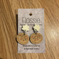 *Earrings Doughnut Handpainted Dangles