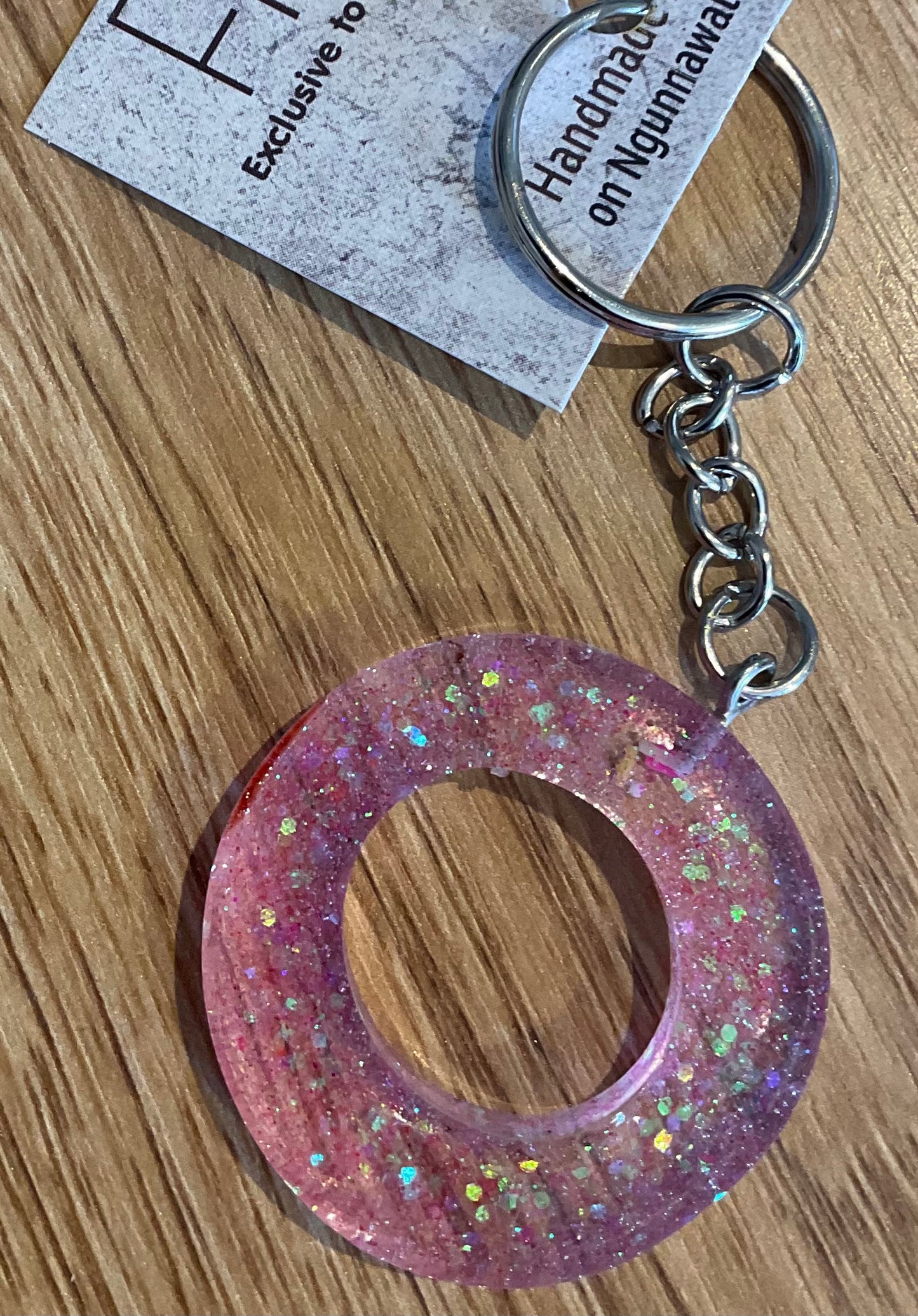 *Keychain Resin Letter O