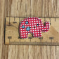 *Loose Buttons -Wooden Printed Elephant