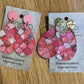 *Earrings Pink Tile Dangles