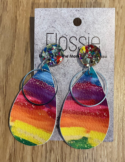 *Earrings Rainbow Happiness Dangles