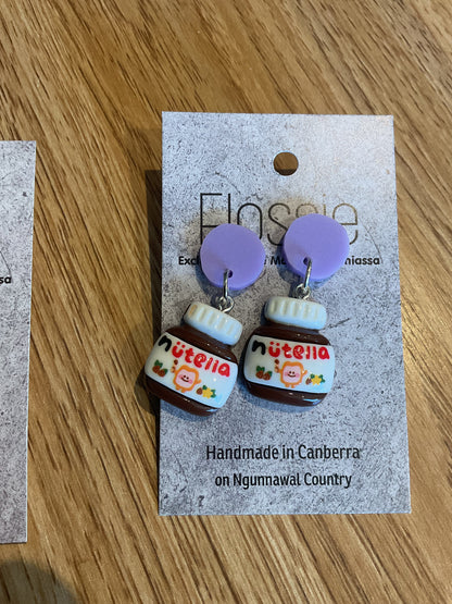 *Earrings Nutella Dangles