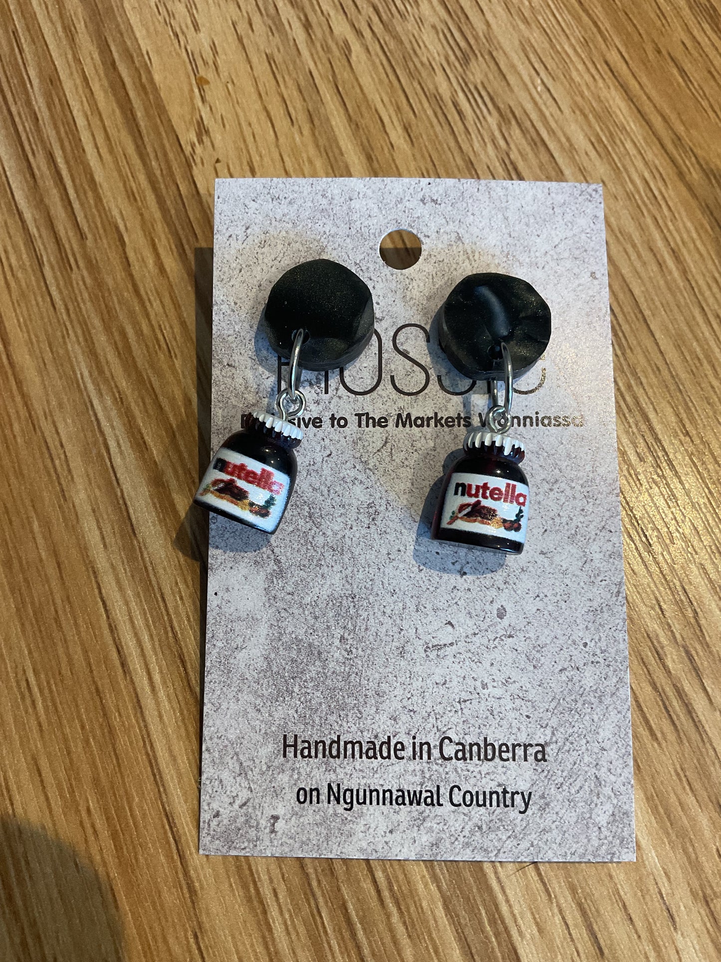 *Earrings Nutella Dangles