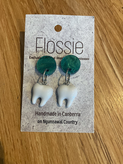 *Earrings Teeth Dangles