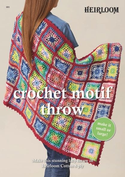 Crochet Motif Throw Pattern 001