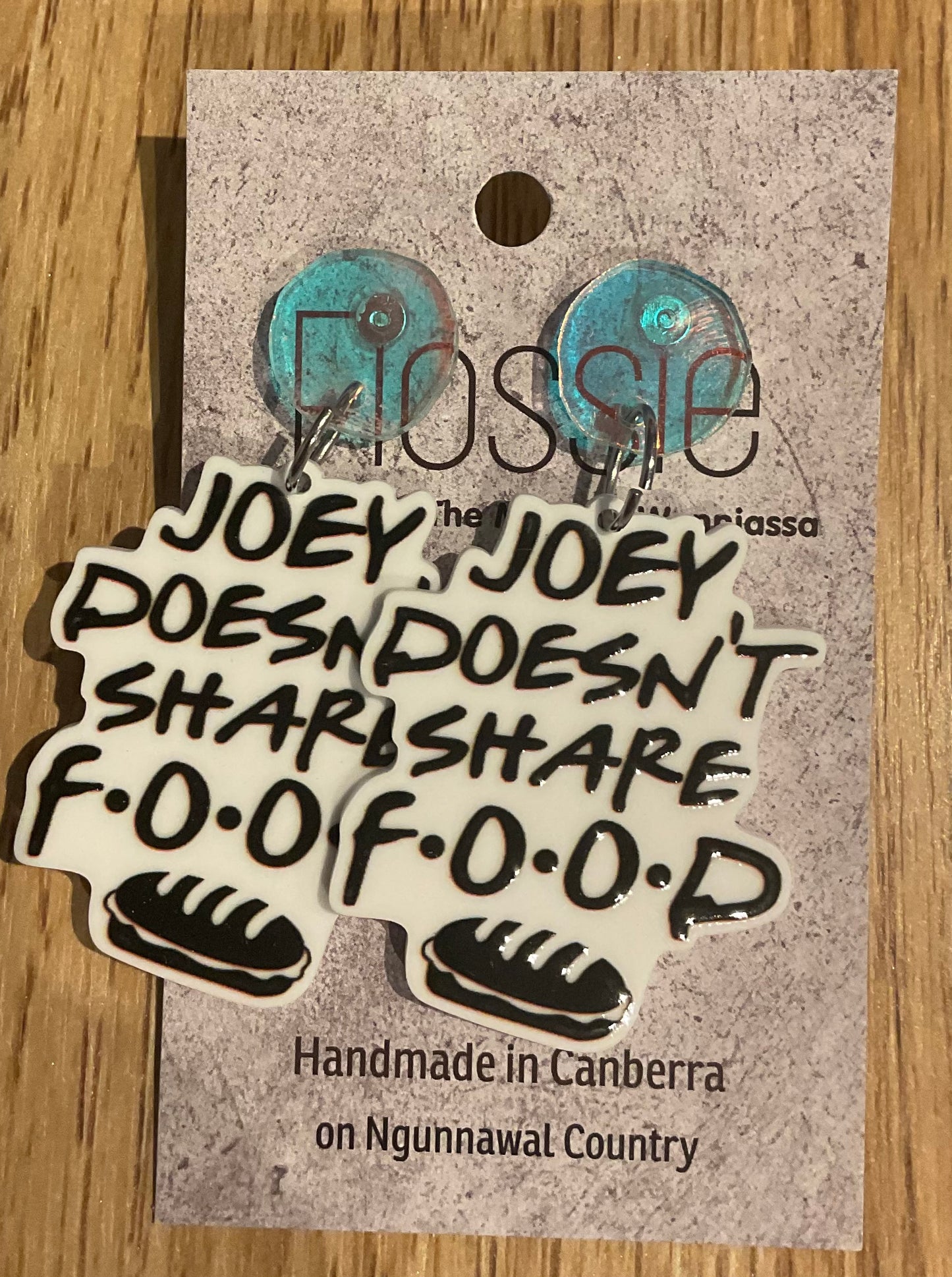 *Earrings Friends Quote Dangles