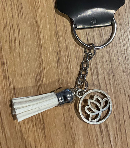 *Keychain - Tassel and Lotus