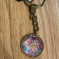 *Glass Dome Keychain Bronze