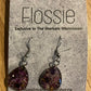 *Earrings Hand Poured Glitter Resin Dangles Purple