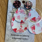 *Earrings Flamingo Watermelon Dangles