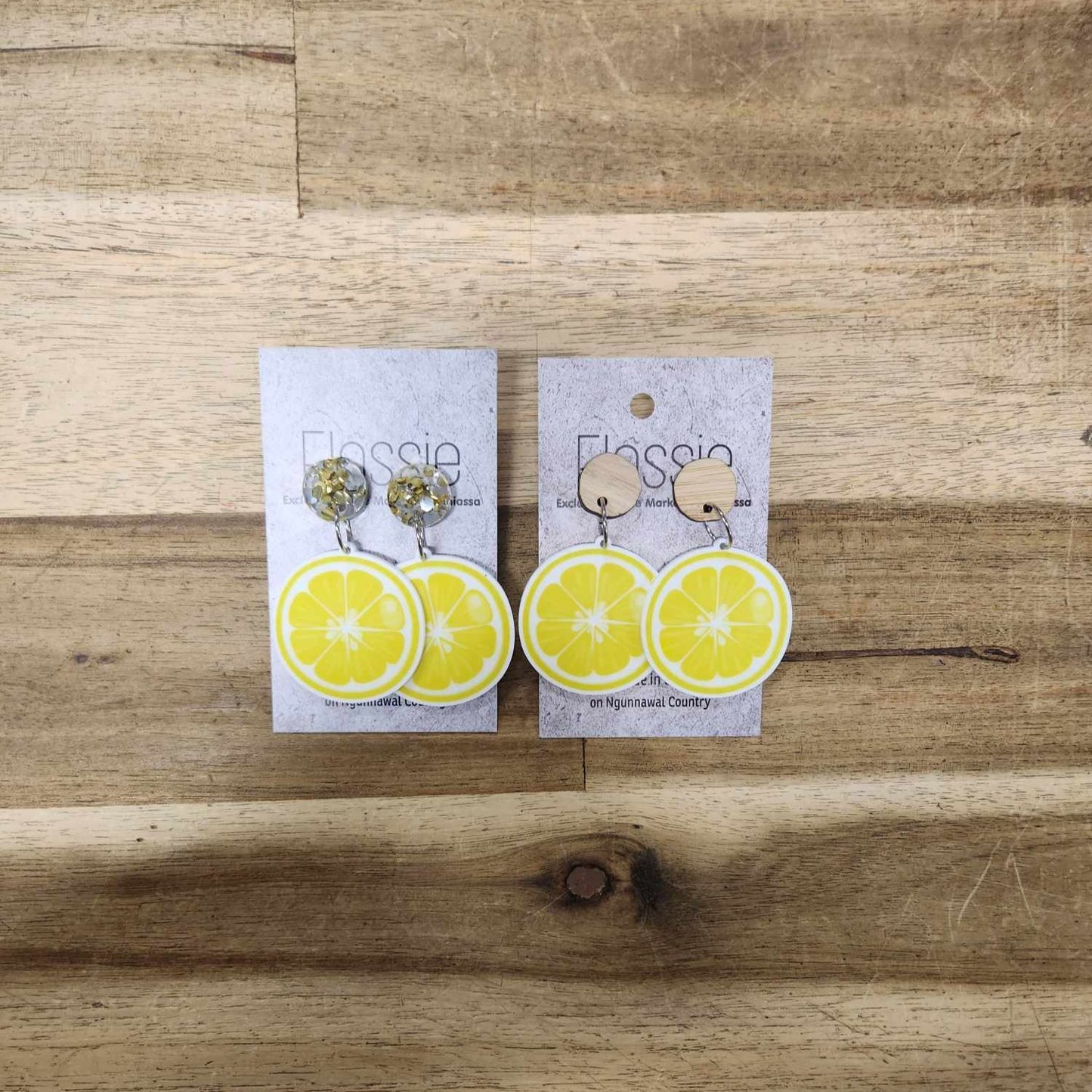 Earrings Lemon Slice Dangles