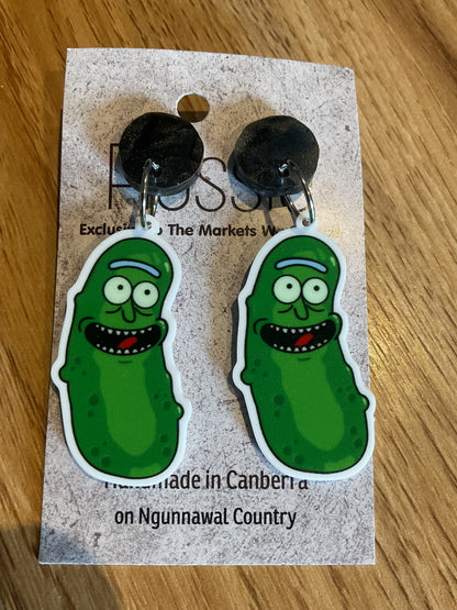 *Earrings Pickle Dangles